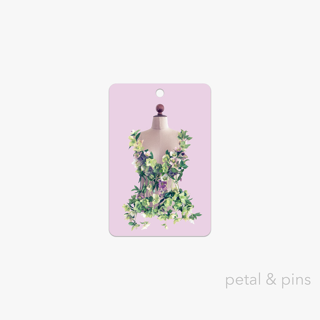 hellebore bodice gift tag