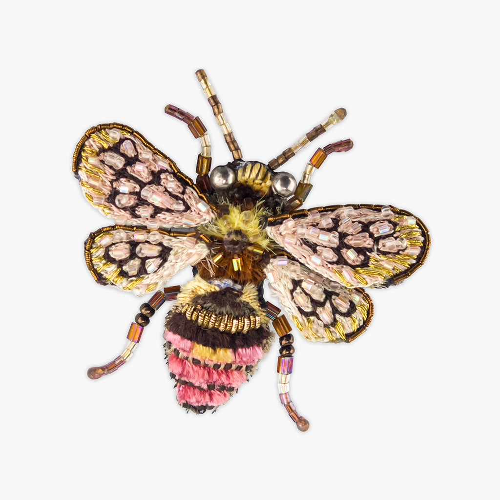 bombus bee embellished brooch pin by trovelore