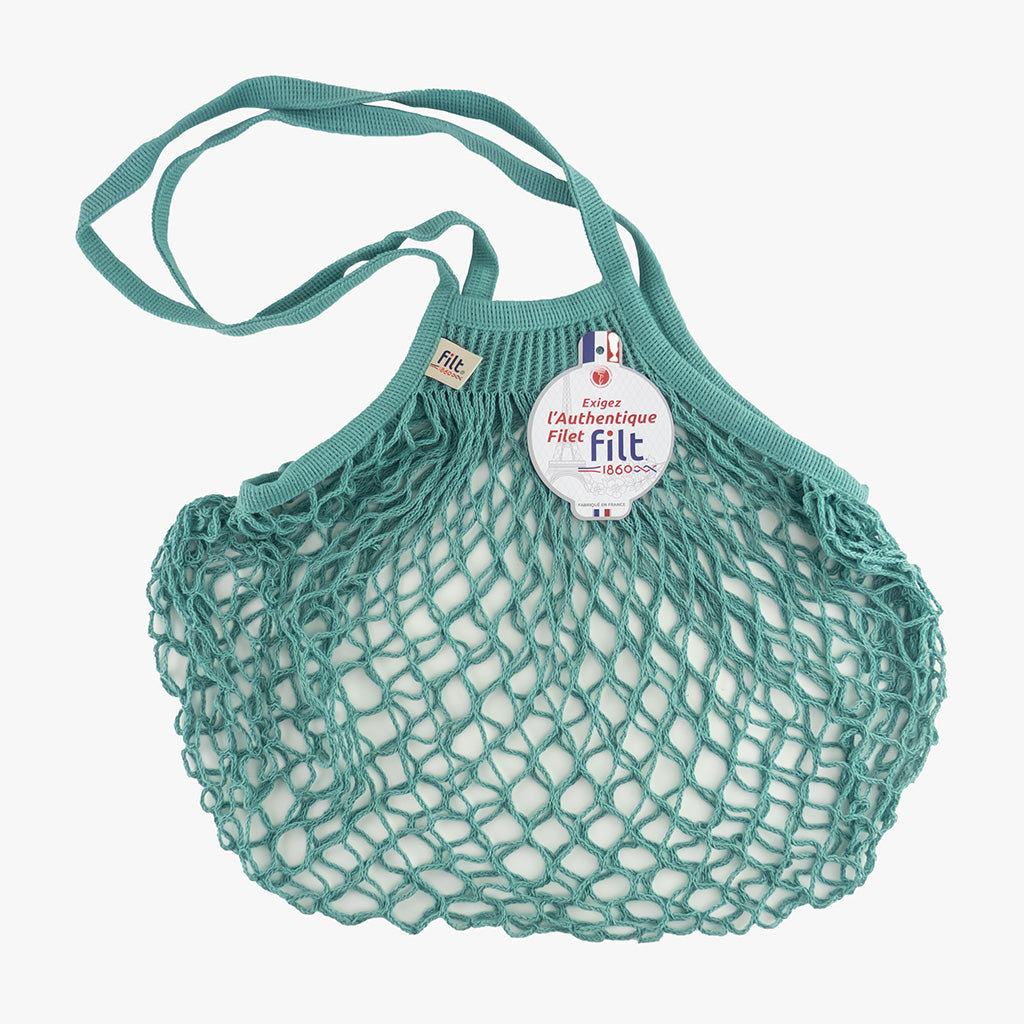 filt string bag - aquablue