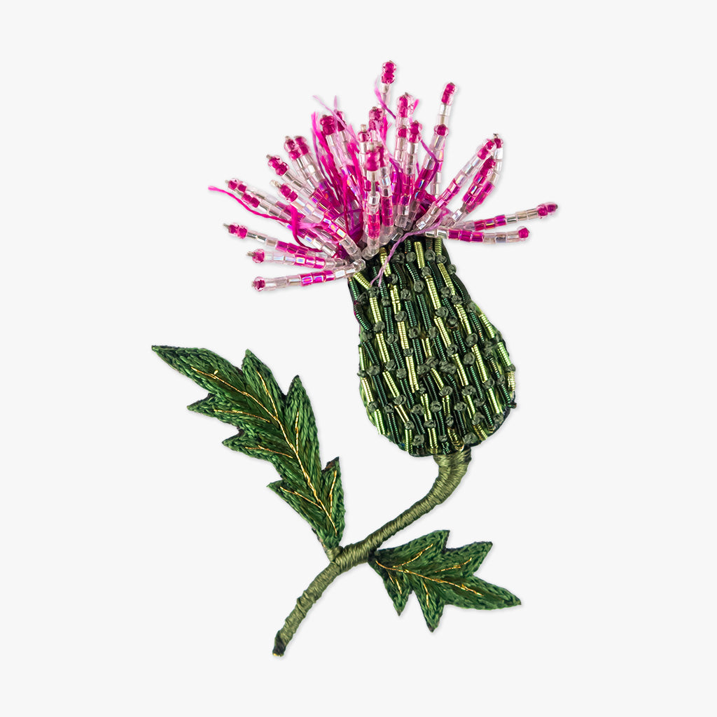 spear thistle brooch by trovelore