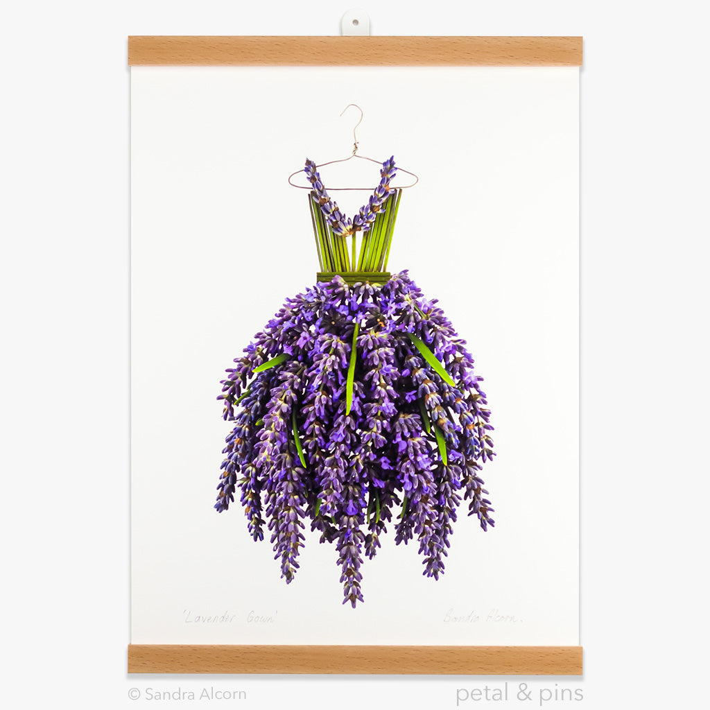 lavender gown print from the farmgate project by petal & pins