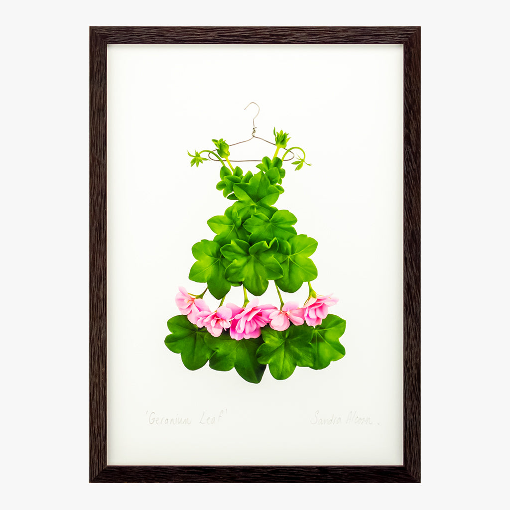 geranium leaf dress art print by petal & pins