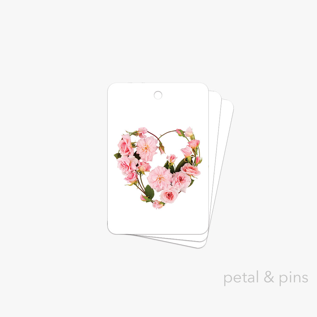 my heart's abloom gift tag pack of 3 by petal & pins