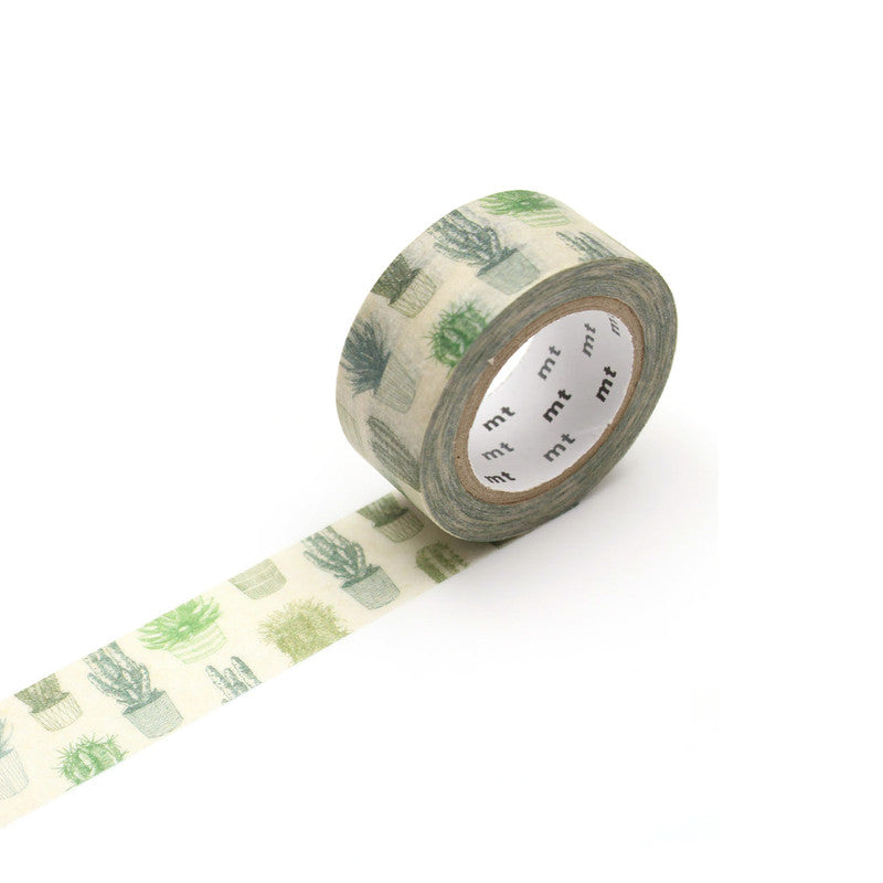 washi tape - cactus - mt for pack - single roll