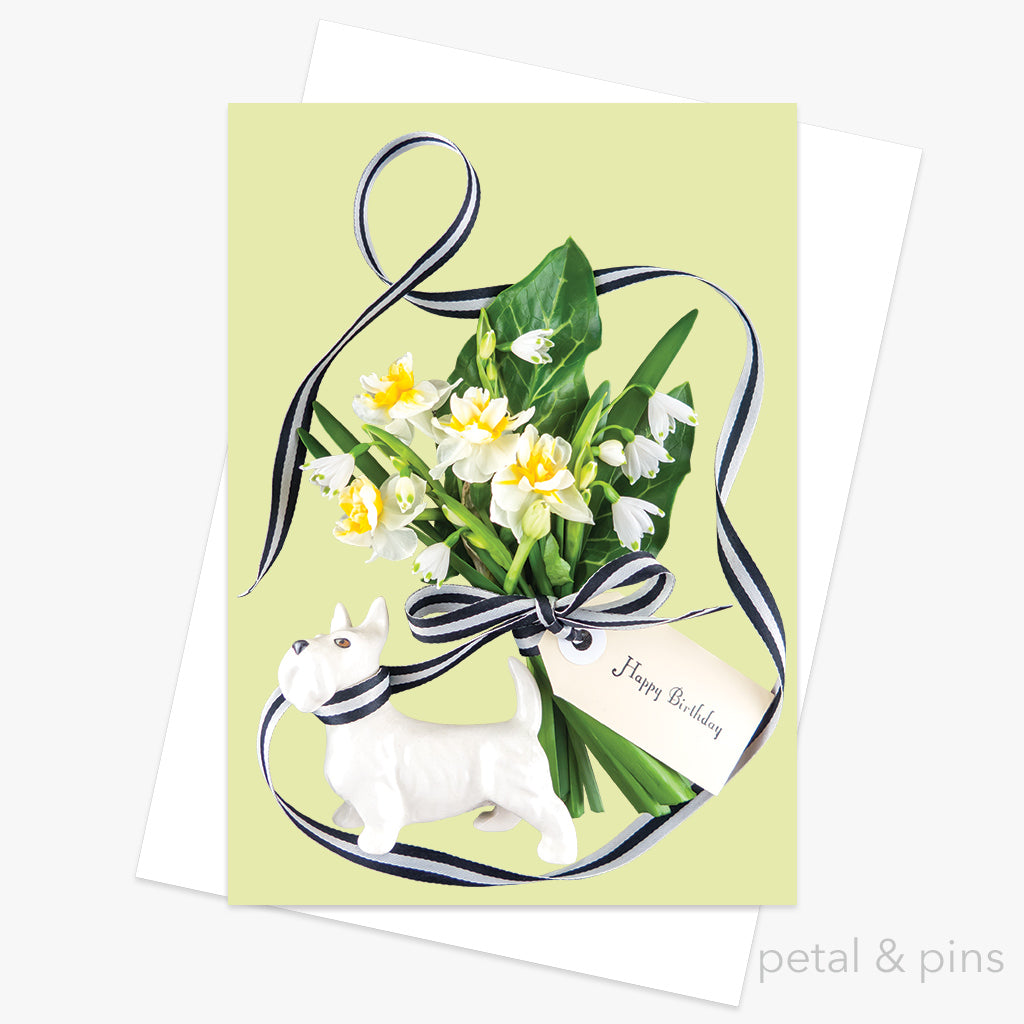 special delivery birthday bouquet greeting card from the scrapbook collection by petal & pins