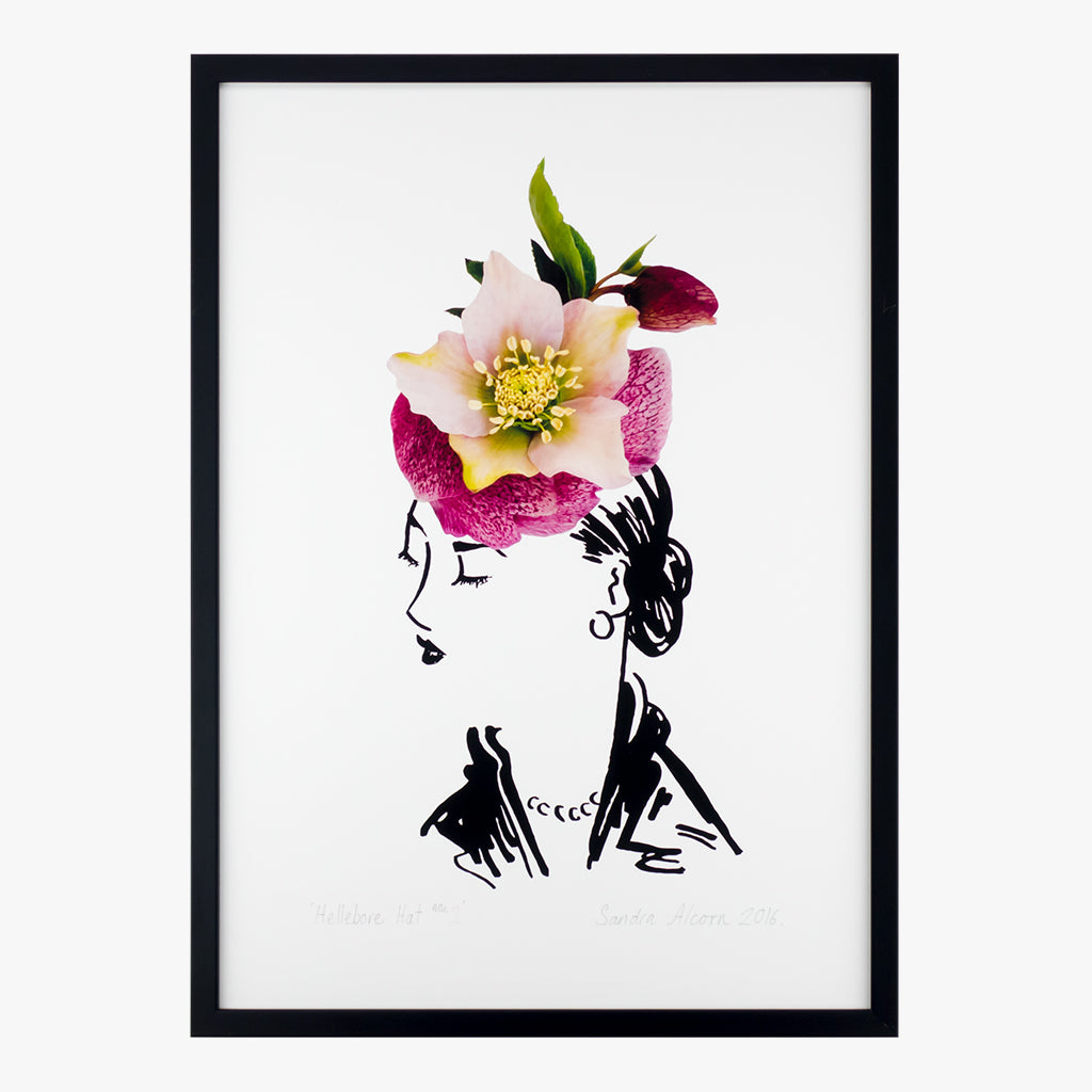 hellebore hat two art print by petal & pins