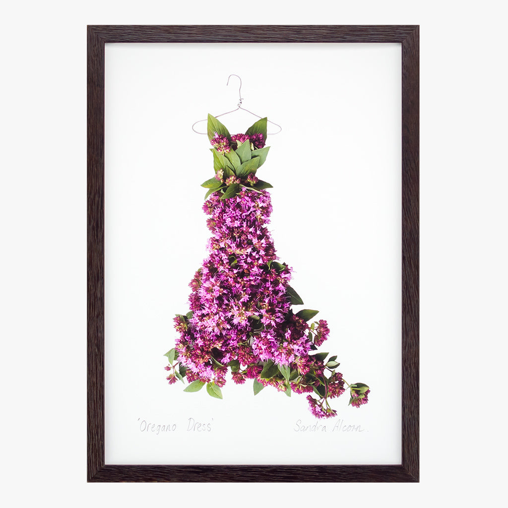 oregano dress art print from the Garden Fairy's Wardrobe by petal & pins
