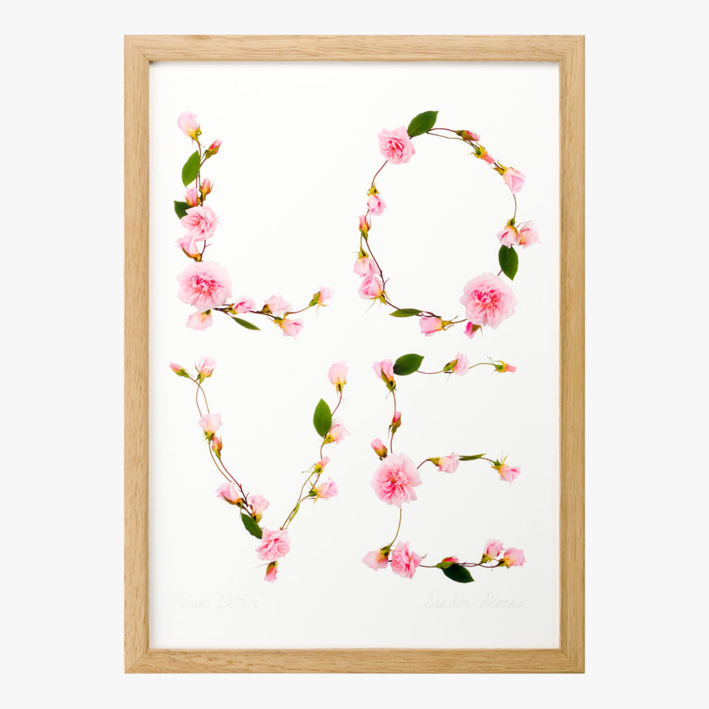 love letters art print by petal & pins