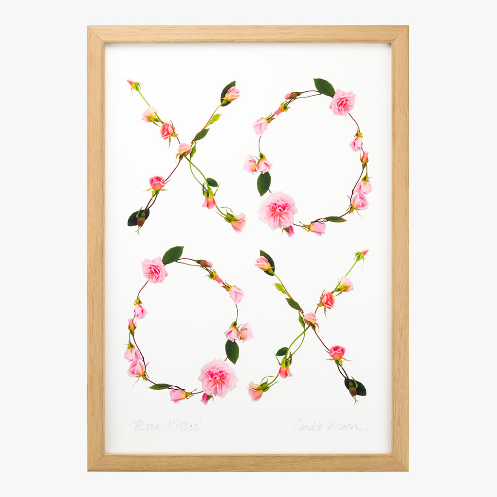 rose kisses art print by petal & pins