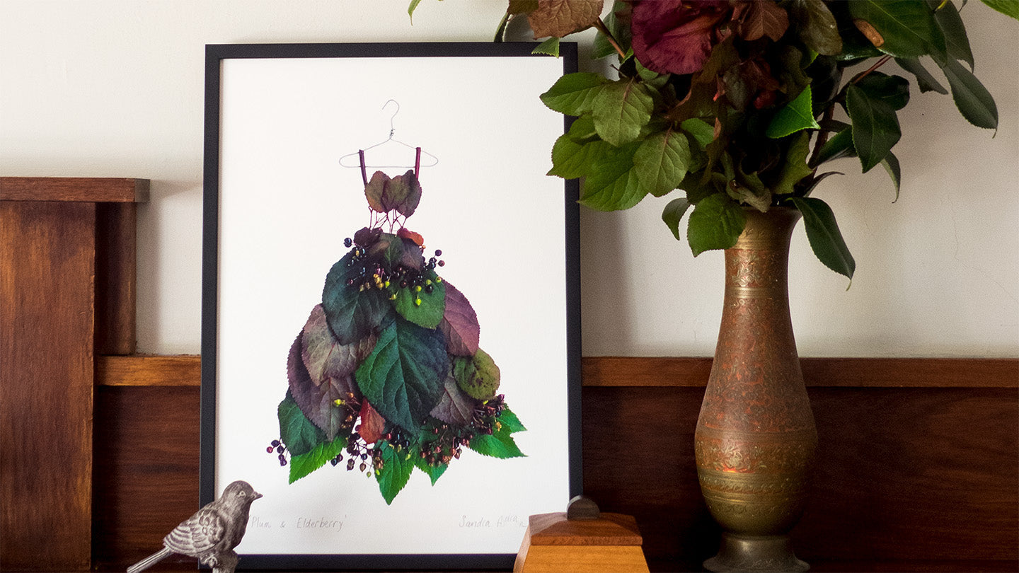 plum & elderberry art print by petal & pins