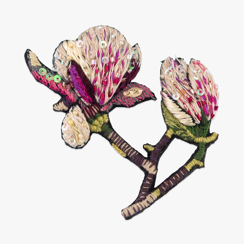 magnolia brooch by trovelore