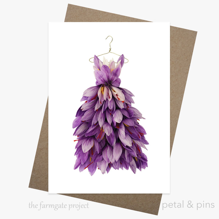 saffron dress card from the farmgate project by petal & pins