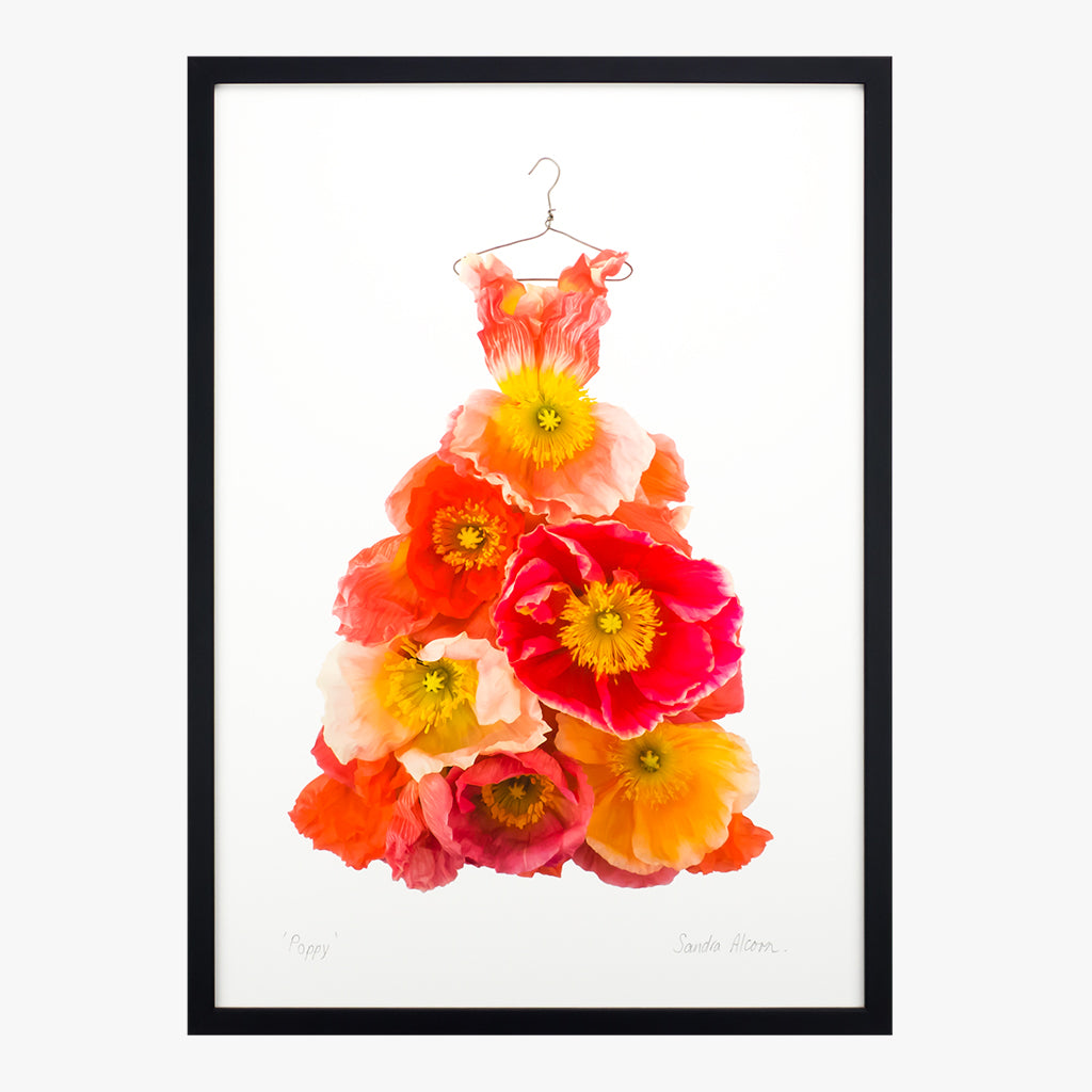 poppy dress art print