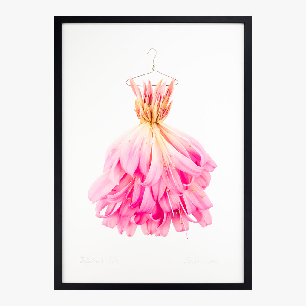 belladonna lily dress art print by petal & pins