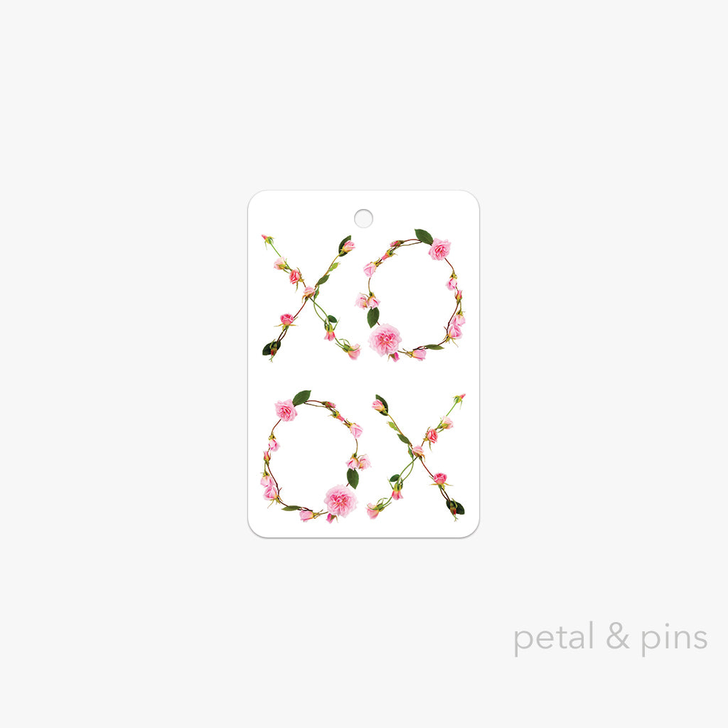 rose kisses gift tag by petal & pins