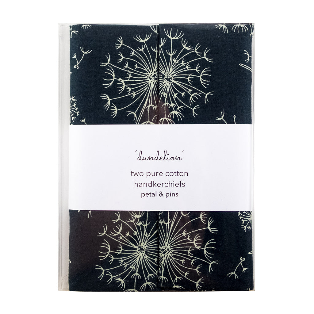 dandelion handkerchiefs - box set of two - extra large