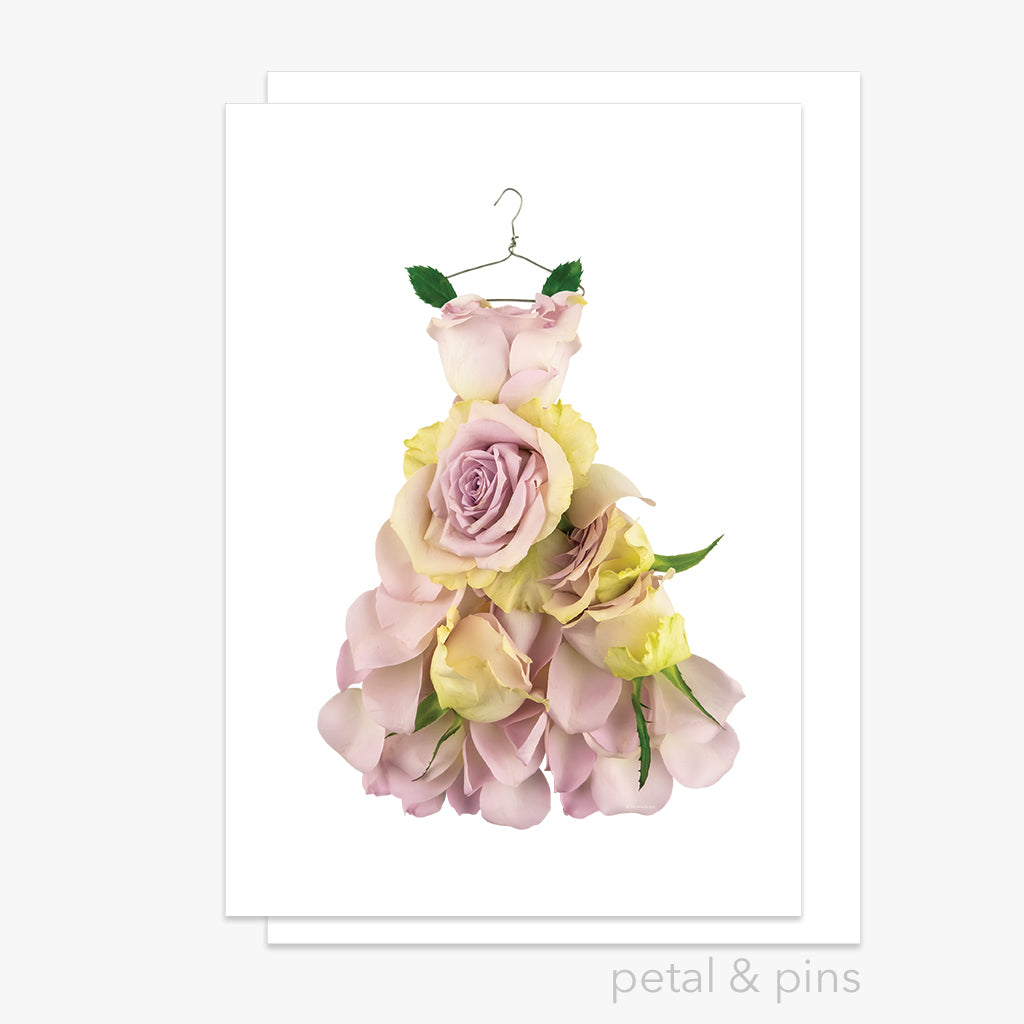 rosa dress greeting card