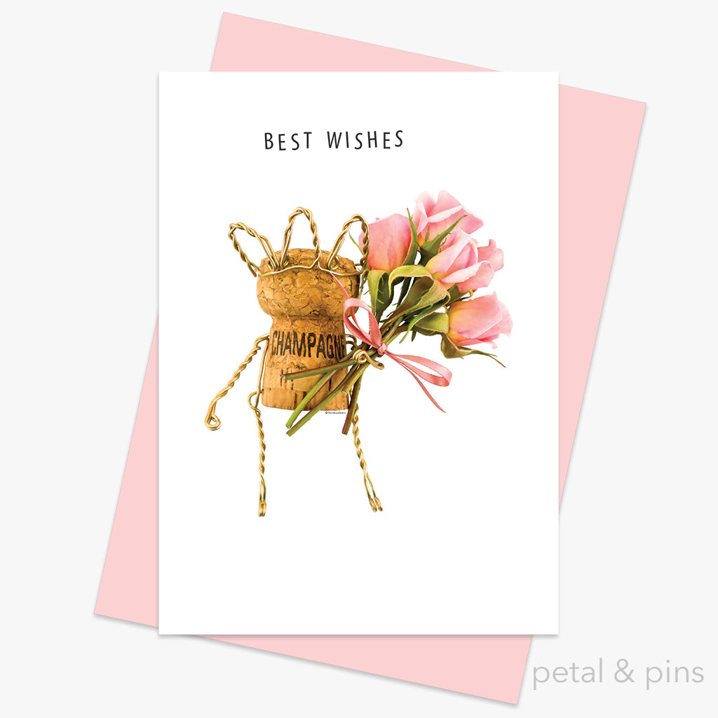 best wishes greeting card