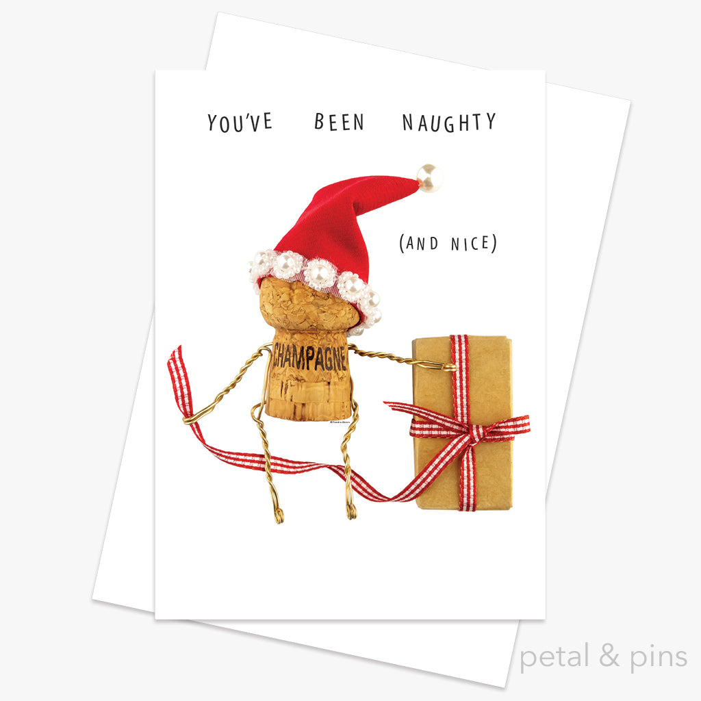 you've been naughty (and nice) christmas greeting card