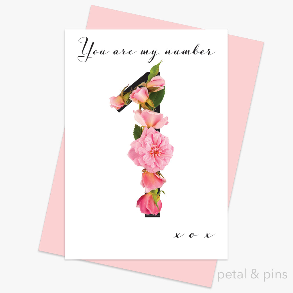 you are my number 1 greeting card