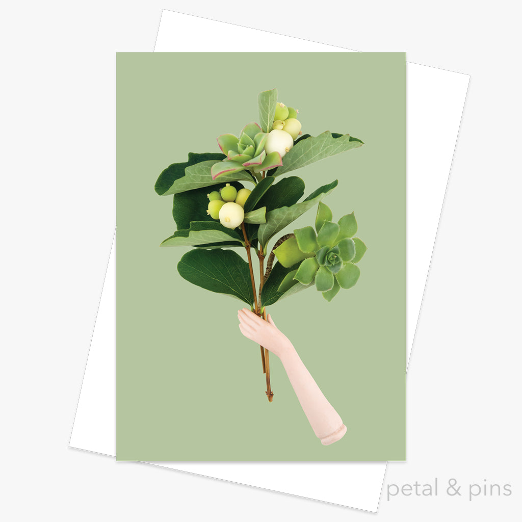 foraged bunch greeting card from the scrapbook collection by petal & pins
