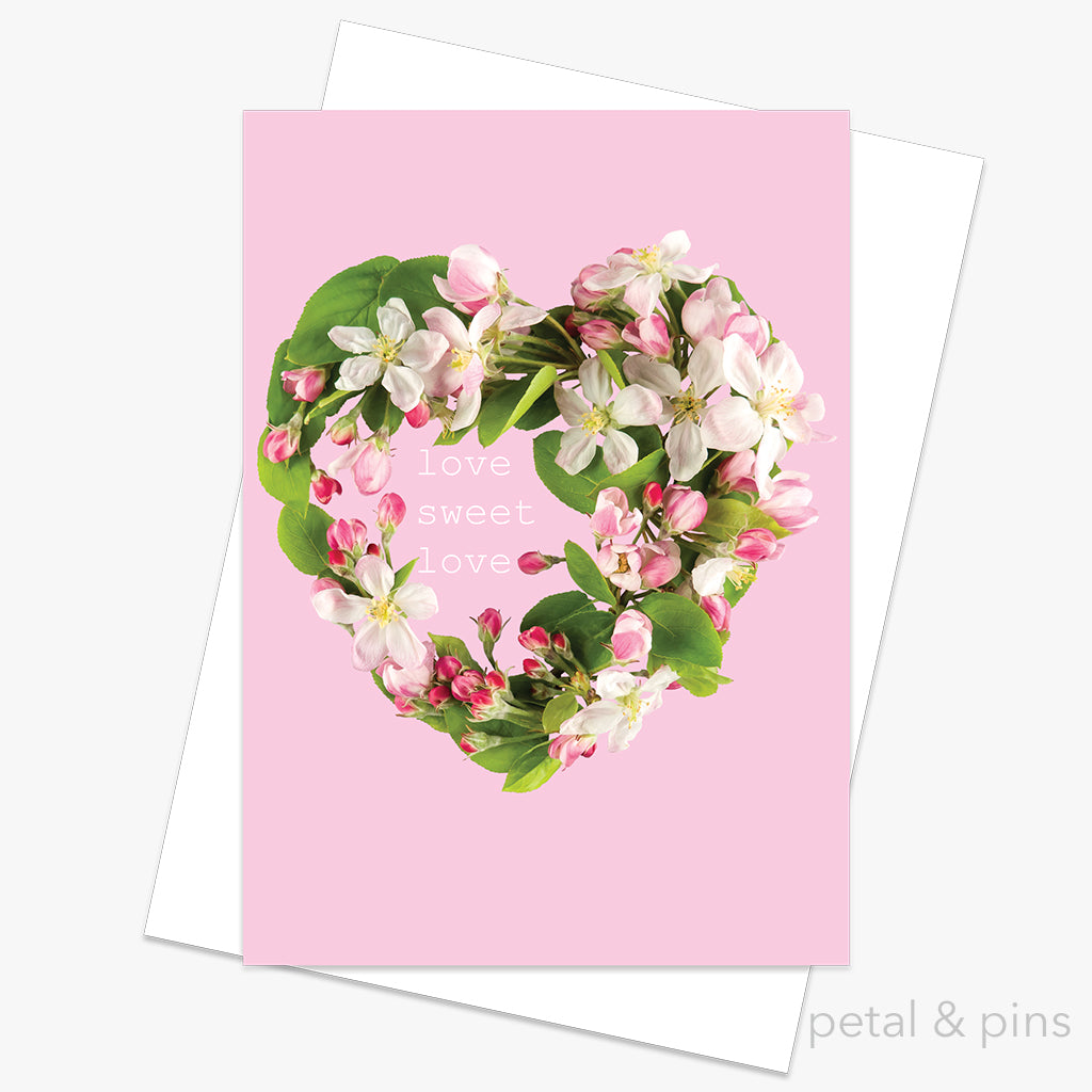 love sweet love greeting card from the scrapbook collection by petal & pins