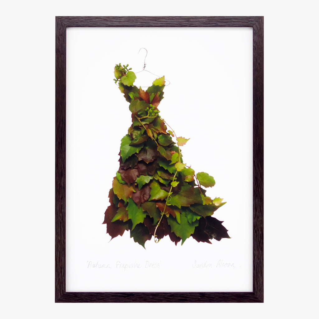 autumn vine dress art print by petal & pins