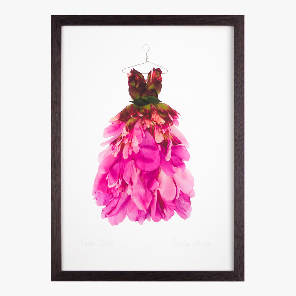 peony dress art print by petal & pins