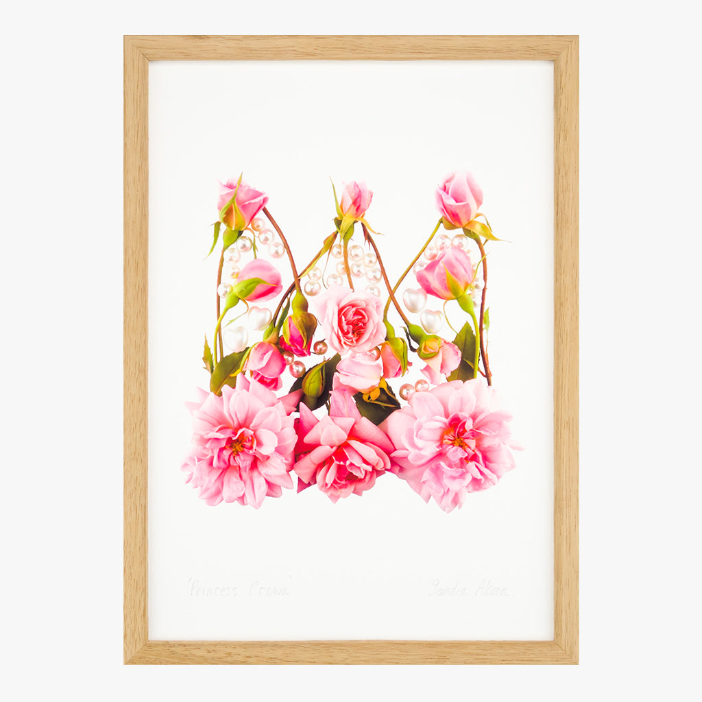 princess crown art print from the love letters collection by petal & pins