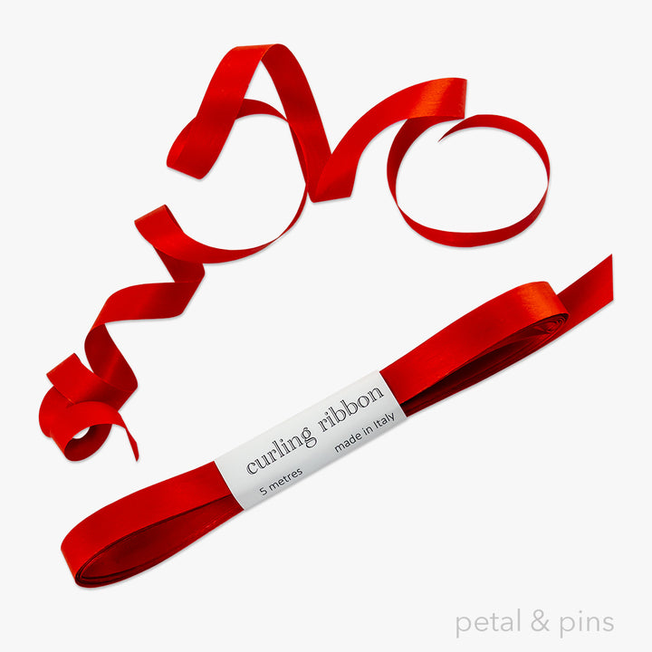 curling ribbon - red