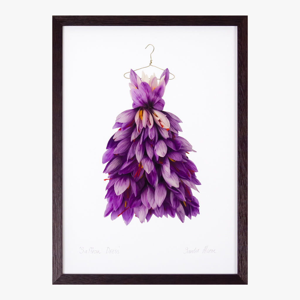 saffron dress art print by petal & pins